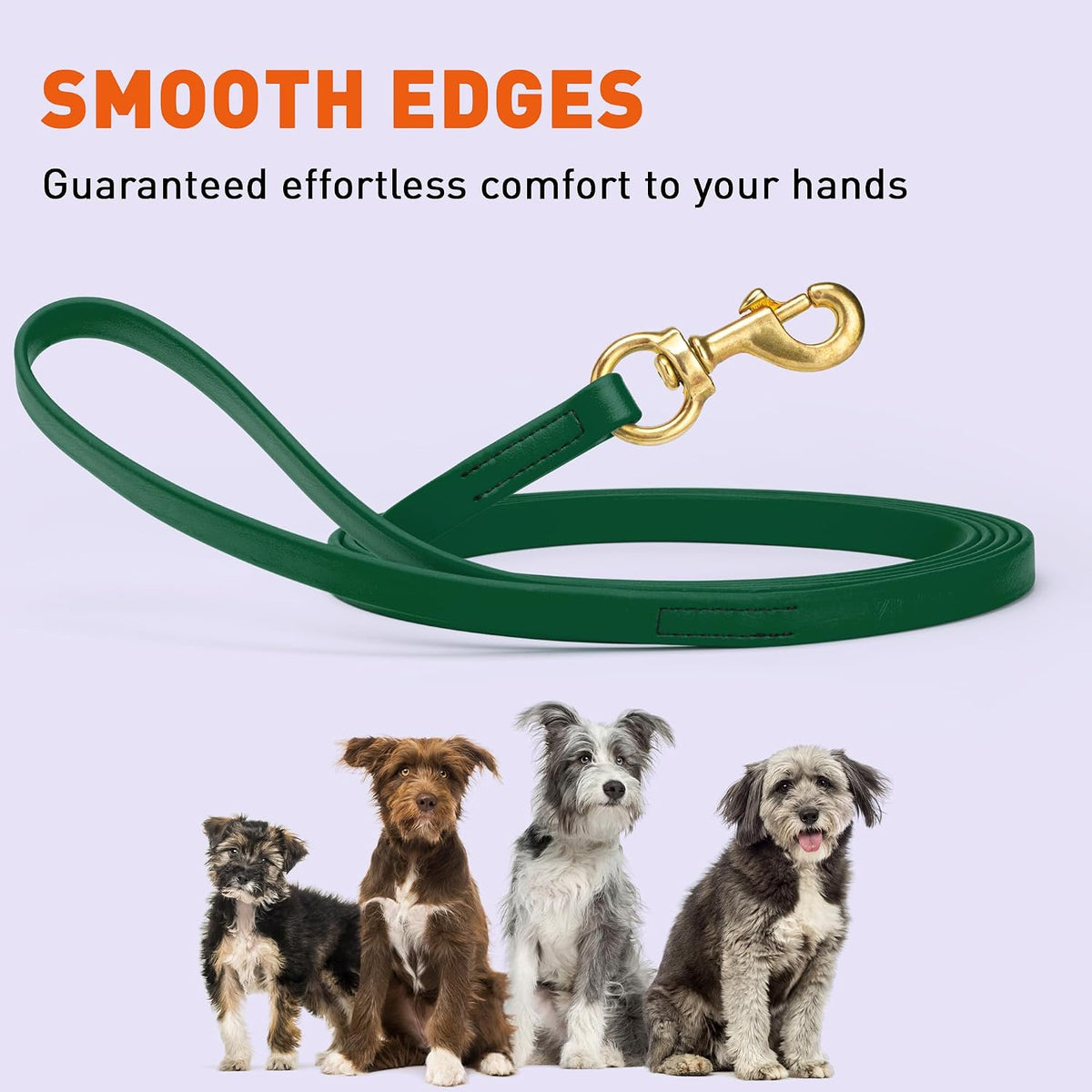 Biothane Working Lead for Dogs 6ft Black - Colors B