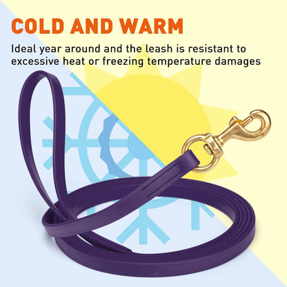 Biothane Working Lead for Dogs 6ft Black - Colors B