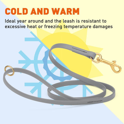 Biothane Working Lead for Dogs 6ft Black - Colors B