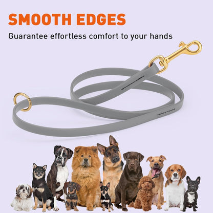 Biothane Working Lead for Dogs 6ft Black - Colors B