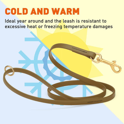 Biothane Working Lead for Dogs 6ft Black - Colors B