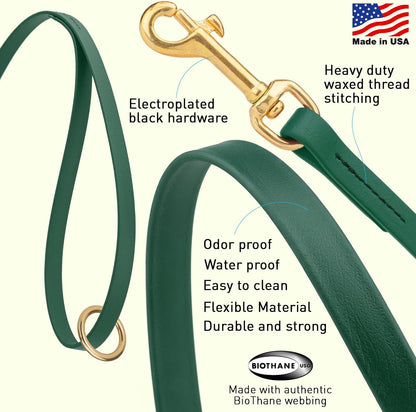 Biothane Working Lead for Dogs 6ft Black - Colors B