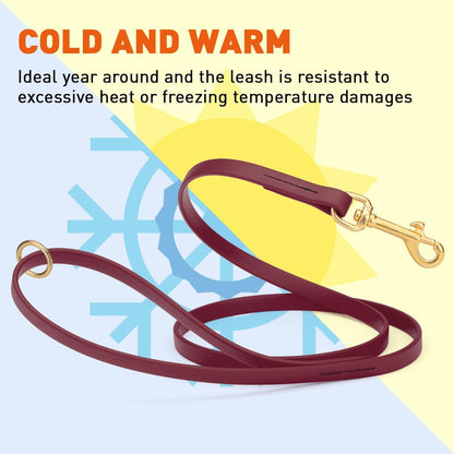 Biothane Working Lead for Dogs 6ft Black - Colors B