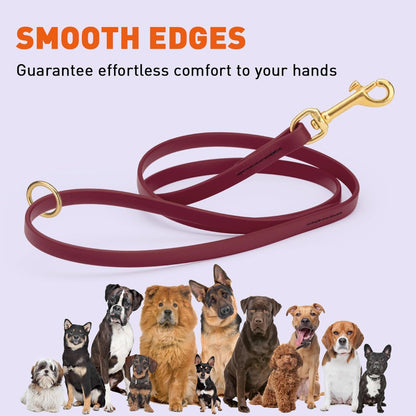 Biothane Working Lead for Dogs 6ft Black - Colors B