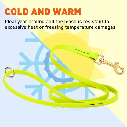 Biothane Working Lead for Dogs 6ft Black - Colors B