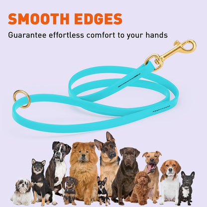 Biothane Working Lead for Dogs 6ft Black - Colors B