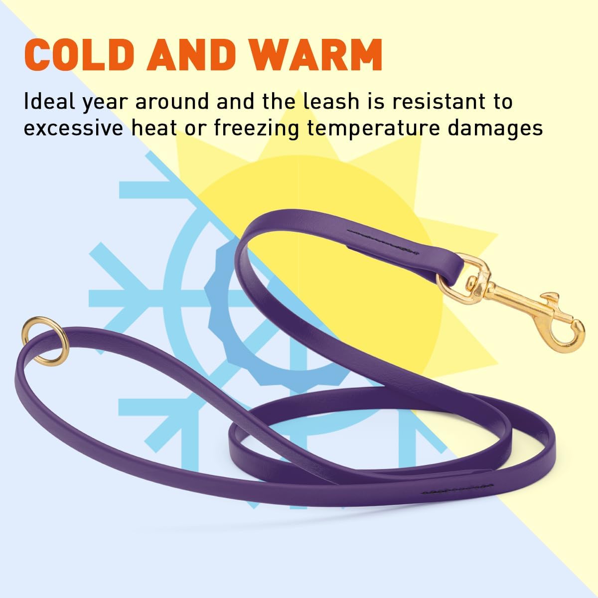 Biothane Working Lead for Dogs 6ft Black - Colors B