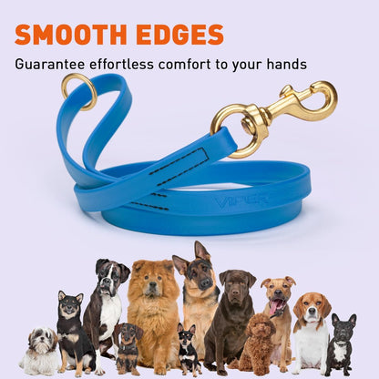 Biothane Working Lead for Dogs 6ft Black - Colors B