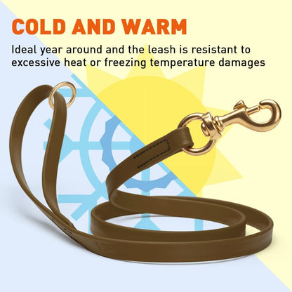 Biothane Working Lead for Dogs 6ft Black - Colors B