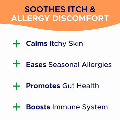 Dog Allergy Relief Chews - Anti-Itch Skin & Coat Supplement with Omega 3