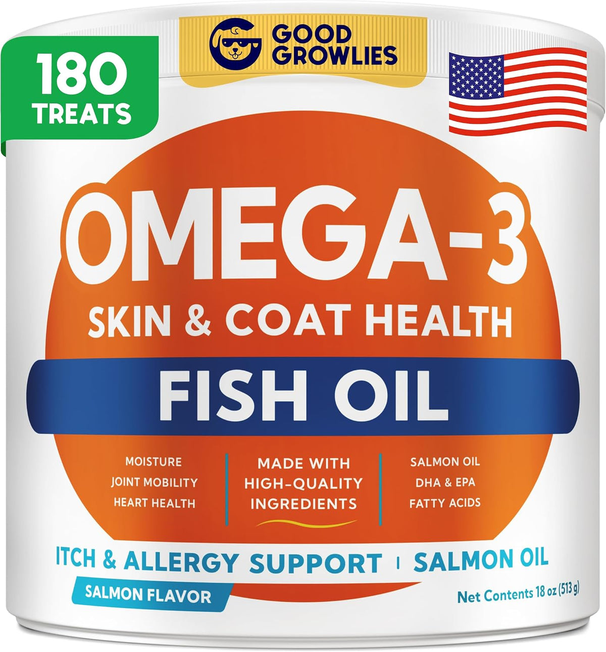 Dog Allergy Relief Chews - Anti-Itch Skin & Coat Supplement with Omega 3