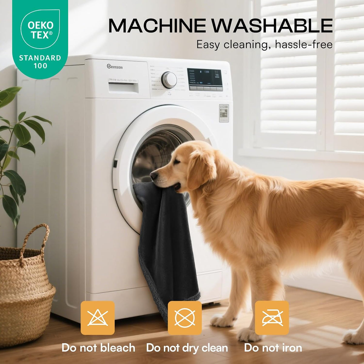 Waterproof Pet Blanket, Washable Reversible Sherpa Fleece Throw | Liquid-proof furniture protector for bed and couch, soft reversible sherpa fleece for dogs, cats grey, XS