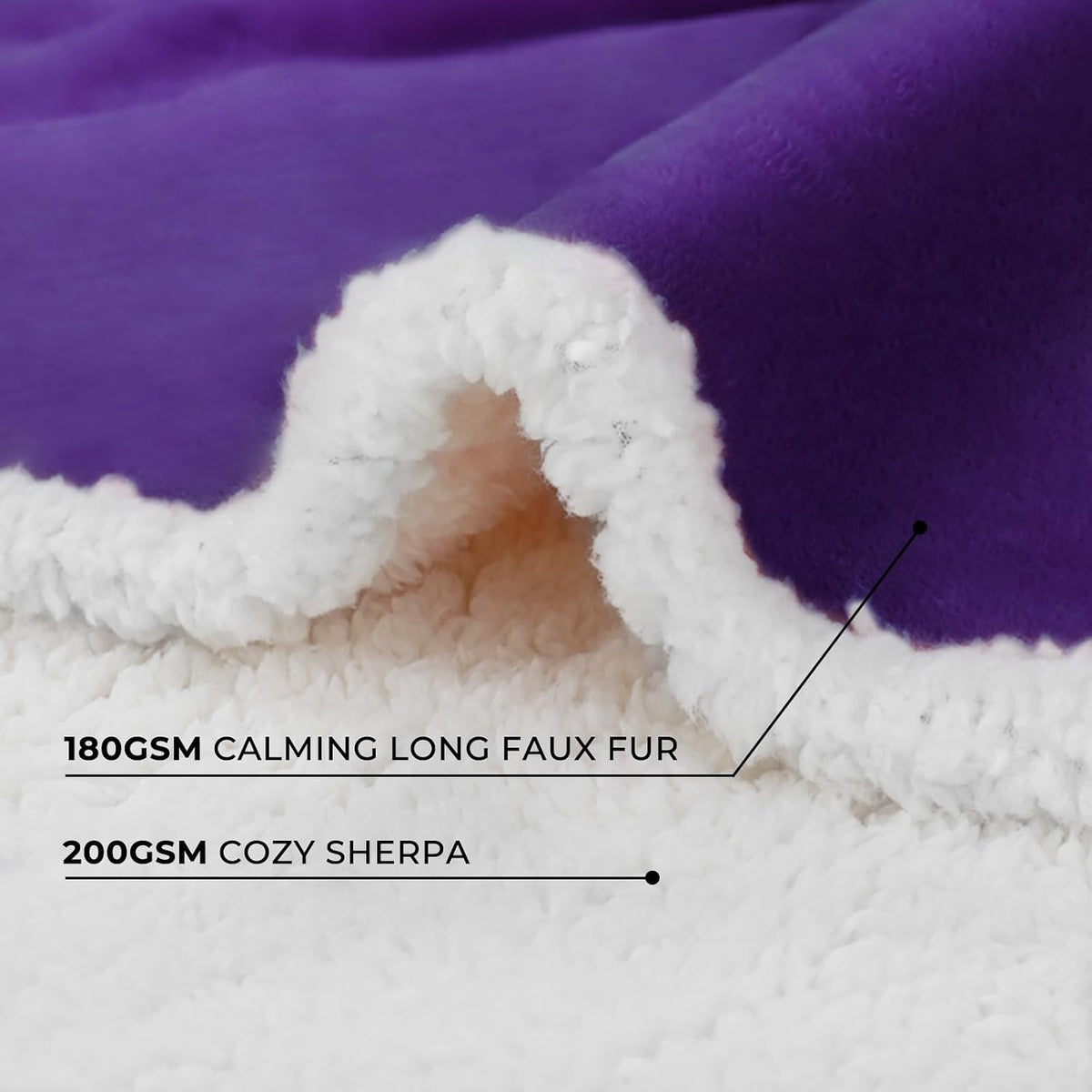 Waterproof Pet Blanket, Washable Reversible Sherpa Fleece Throw | Liquid-proof furniture protector for bed and couch, soft reversible sherpa fleece for dogs, cats grey, XS