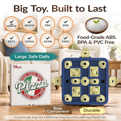 KADTC Dog Chess Puzzle Toy, 3-Levels, Mental Stimulation for Smart Dogs
