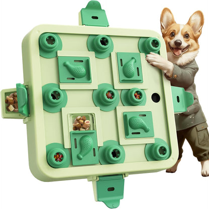 KADTC Dog Chess Puzzle Toy, 3-Levels, Mental Stimulation for Smart Dogs