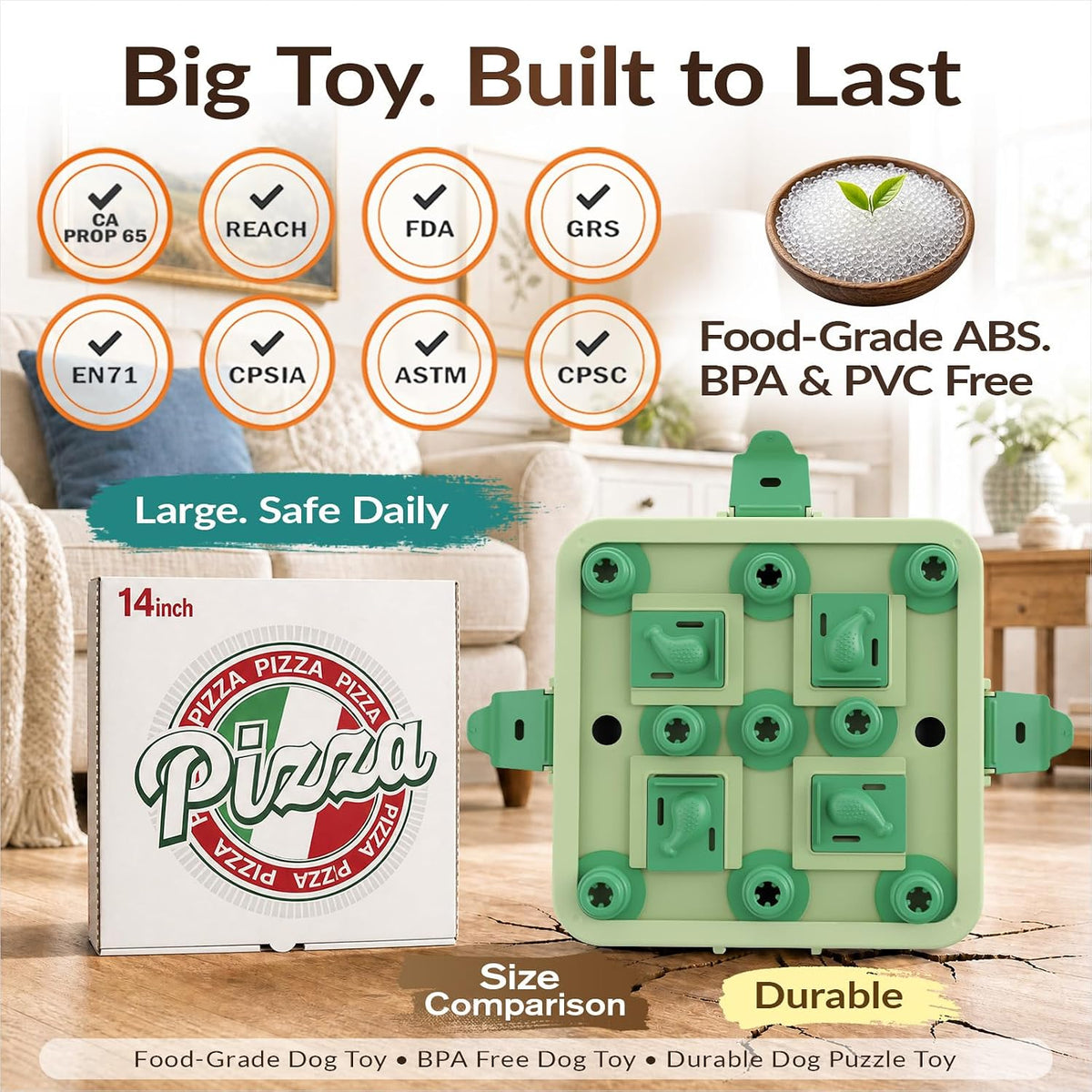 KADTC Dog Chess Puzzle Toy, 3-Levels, Mental Stimulation for Smart Dogs