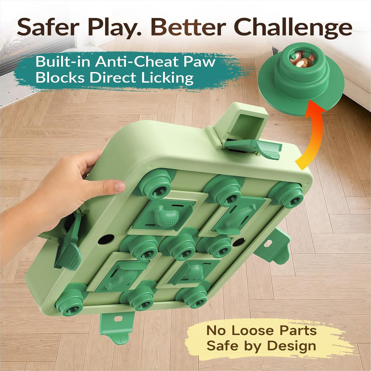 KADTC Dog Chess Puzzle Toy, 3-Levels, Mental Stimulation for Smart Dogs