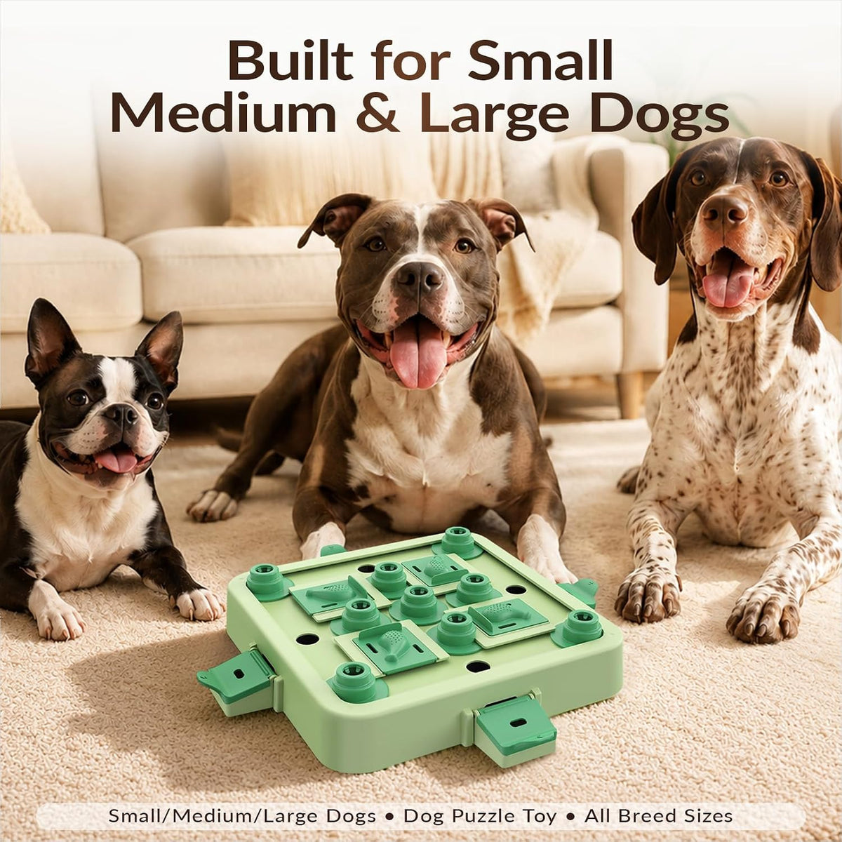 KADTC Dog Chess Puzzle Toy, 3-Levels, Mental Stimulation for Smart Dogs