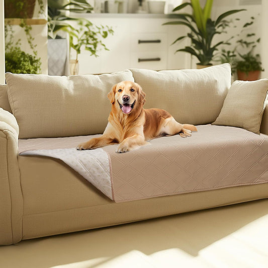 Waterproof Couch Cover for Dogs, Non-Slip Pet Sofa Protector | Non-slip waterproof couch cover scratch-resistant machine washable protects sofa bed, Grey, 30" x 70"