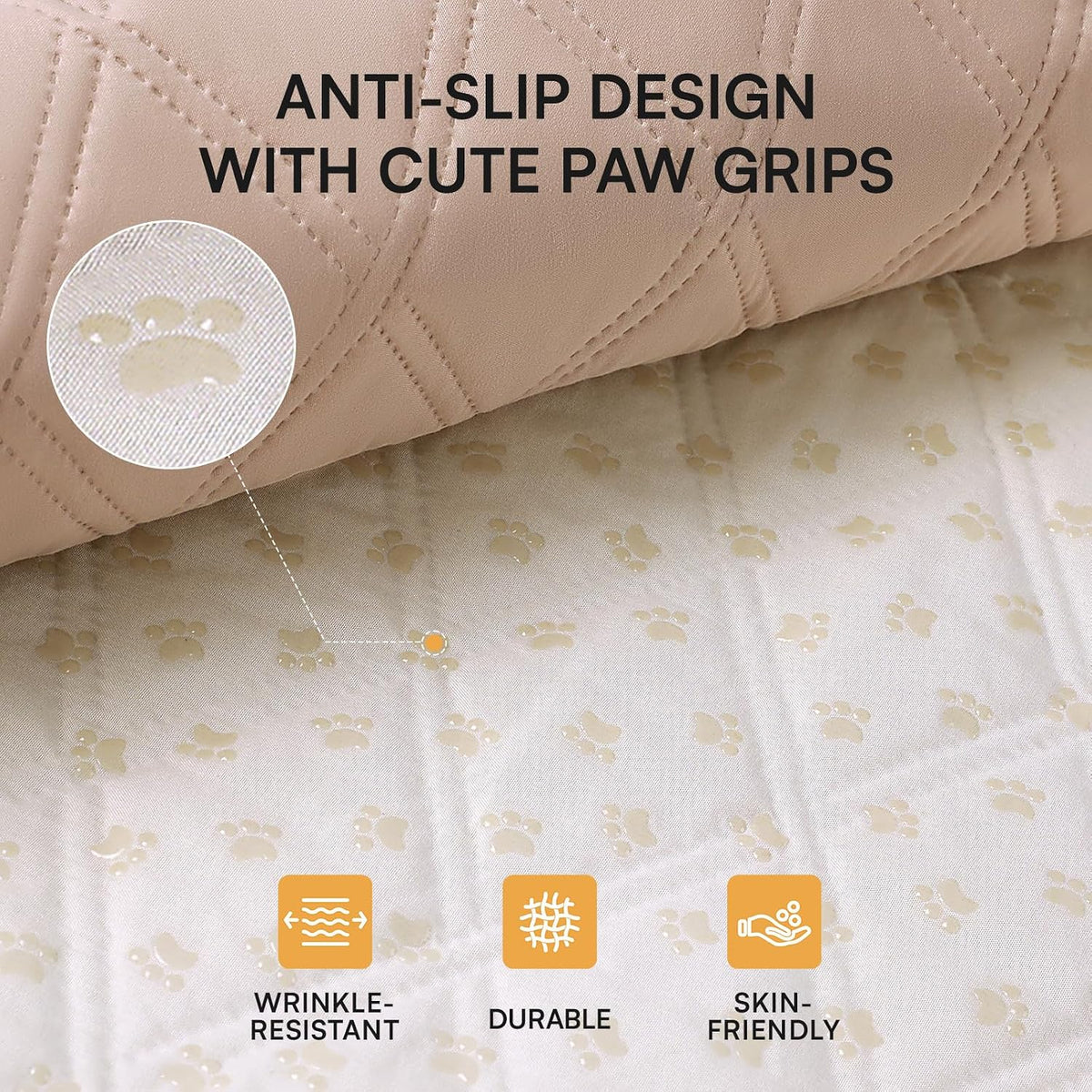 Waterproof Couch Cover for Dogs, Non-Slip Pet Sofa Protector | Non-slip waterproof couch cover scratch-resistant machine washable protects sofa bed, Grey, 30" x 70"