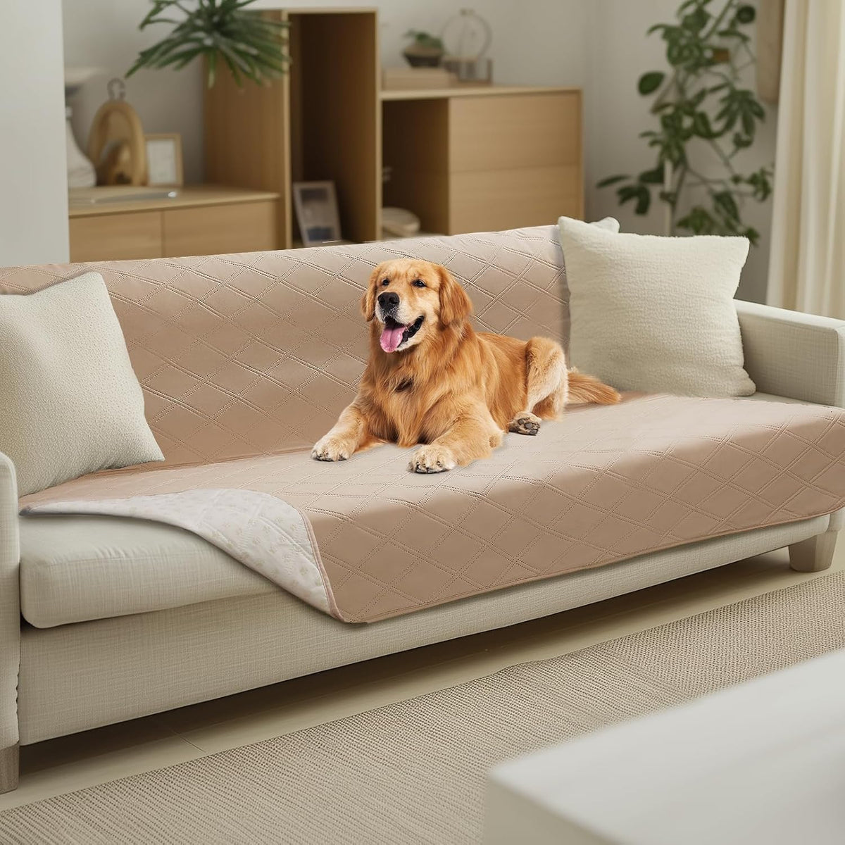 Waterproof Couch Cover for Dogs, Non-Slip Pet Sofa Protector | Non-slip waterproof couch cover scratch-resistant machine washable protects sofa bed, Grey, 30" x 70"