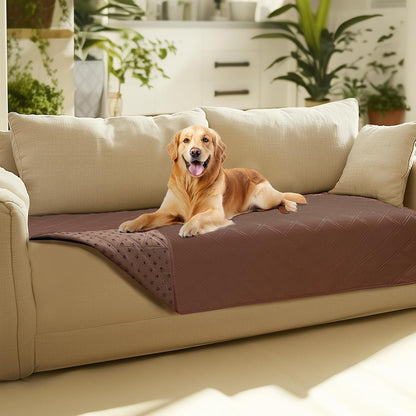 Waterproof Couch Cover for Dogs, Non-Slip Pet Sofa Protector | Non-slip waterproof couch cover scratch-resistant machine washable protects sofa bed, Grey, 30" x 70"