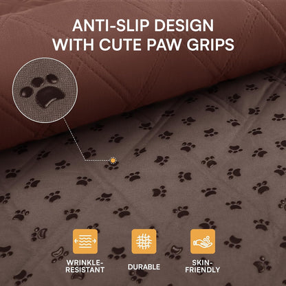 Waterproof Couch Cover for Dogs, Non-Slip Pet Sofa Protector | Non-slip waterproof couch cover scratch-resistant machine washable protects sofa bed, Grey, 30" x 70"