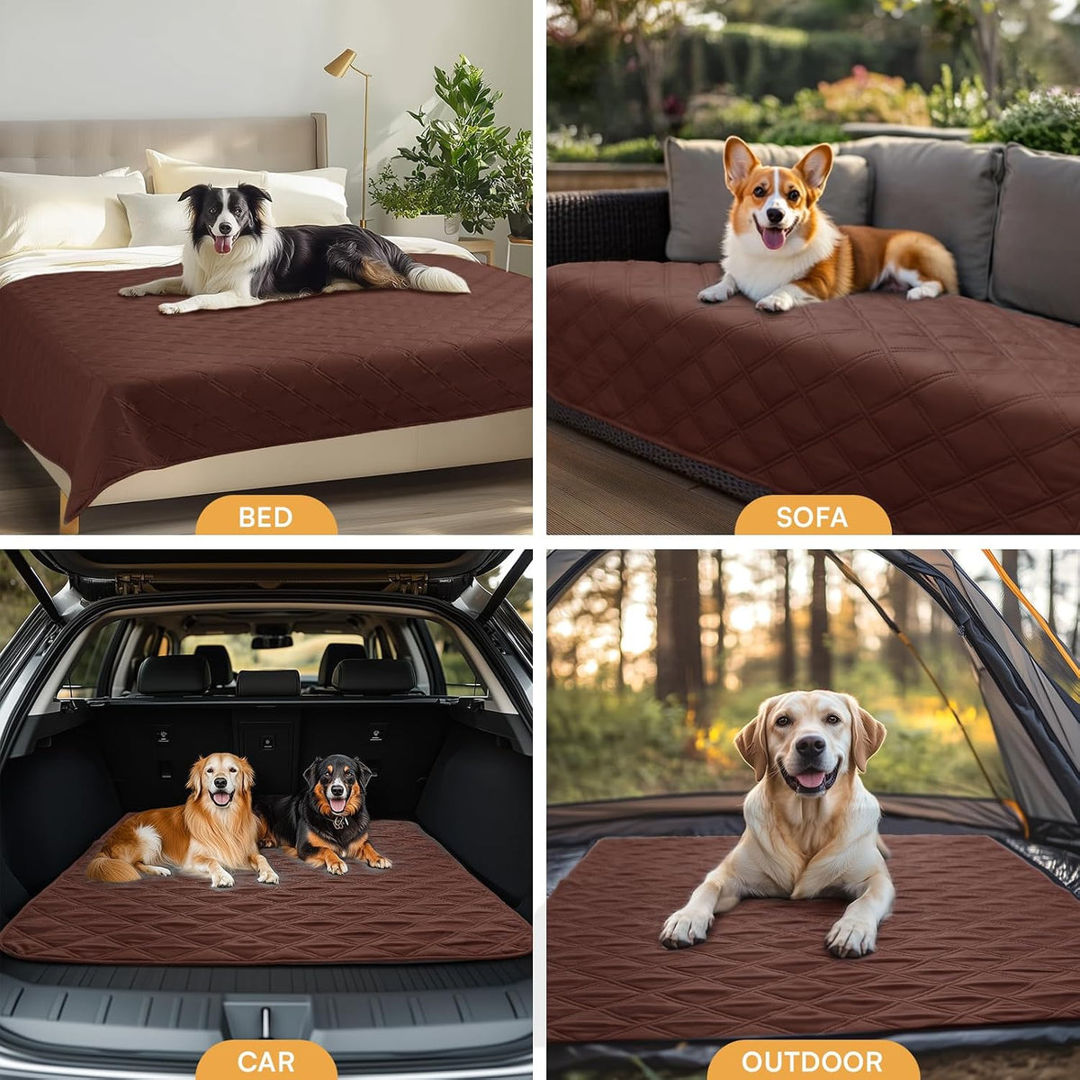 Waterproof Couch Cover for Dogs, Non-Slip Pet Sofa Protector | Non-slip waterproof couch cover scratch-resistant machine washable protects sofa bed, Grey, 30" x 70"