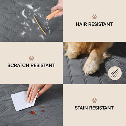 Waterproof Couch Cover for Dogs, Non-Slip Pet Sofa Protector | Non-slip waterproof couch cover scratch-resistant machine washable protects sofa bed, Grey, 30" x 70"