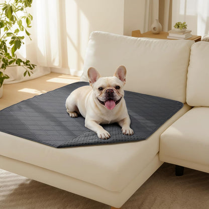 Waterproof Couch Cover for Dogs, Non-Slip Pet Sofa Protector | Non-slip waterproof couch cover scratch-resistant machine washable protects sofa bed, Grey, 30" x 70"