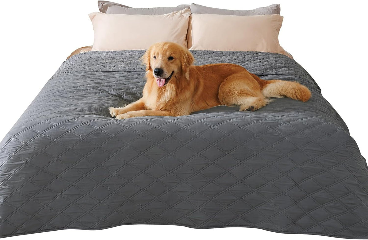 Waterproof Couch Cover for Dogs, Non-Slip Pet Sofa Protector | Non-slip waterproof couch cover scratch-resistant machine washable protects sofa bed, Grey, 30" x 70"