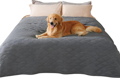 Waterproof Couch Cover for Dogs, Non-Slip Pet Sofa Protector | Non-slip waterproof couch cover scratch-resistant machine washable protects sofa bed, Grey, 30" x 70"