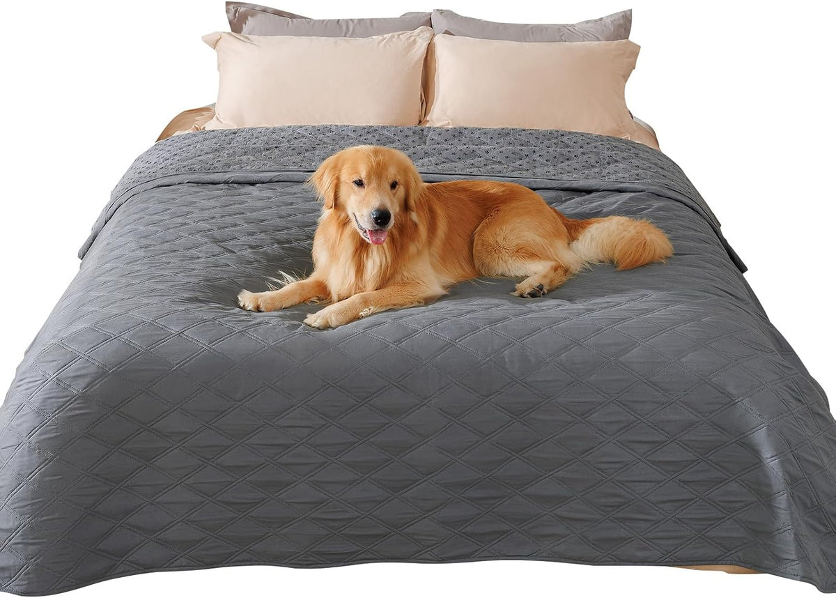 Waterproof Couch Cover for Dogs, Non-Slip Pet Sofa Protector | Non-slip waterproof couch cover scratch-resistant machine washable protects sofa bed, Grey, 30" x 70"