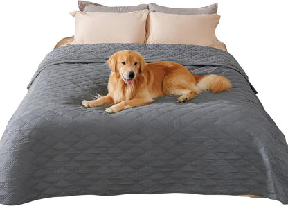 Waterproof Couch Cover for Dogs, Non-Slip Pet Sofa Protector | Non-slip waterproof couch cover scratch-resistant machine washable protects sofa bed, Grey, 30" x 70"
