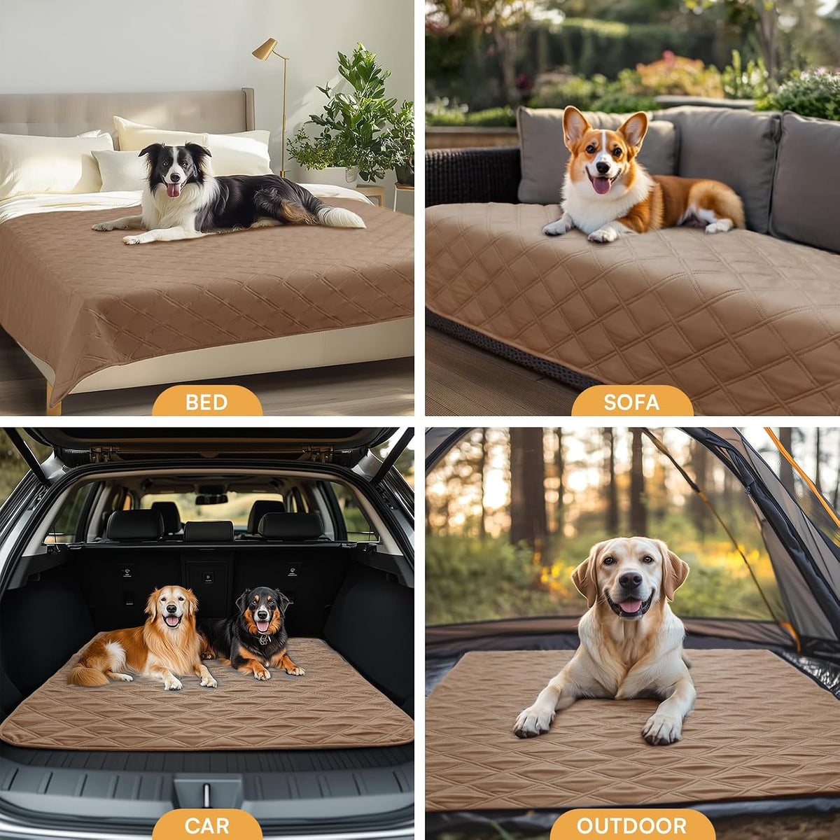 Waterproof Couch Cover for Dogs, Non-Slip Pet Sofa Protector | Non-slip waterproof couch cover scratch-resistant machine washable protects sofa bed, Grey, 30" x 70"