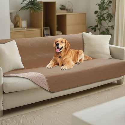 Waterproof Couch Cover for Dogs, Non-Slip Pet Sofa Protector | Non-slip waterproof couch cover scratch-resistant machine washable protects sofa bed, Grey, 30" x 70"