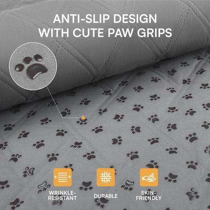 Waterproof Couch Cover for Dogs, Non-Slip Pet Sofa Protector | Non-slip waterproof couch cover scratch-resistant machine washable protects sofa bed, Grey, 30" x 70"