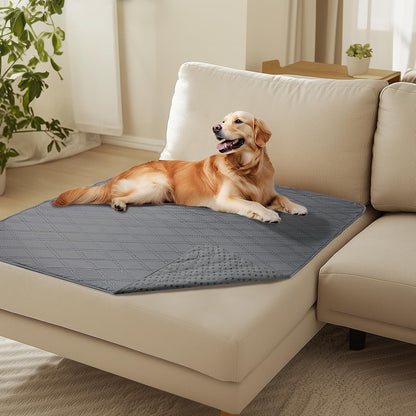 Waterproof Couch Cover for Dogs, Non-Slip Pet Sofa Protector | Non-slip waterproof couch cover scratch-resistant machine washable protects sofa bed, Grey, 30" x 70"