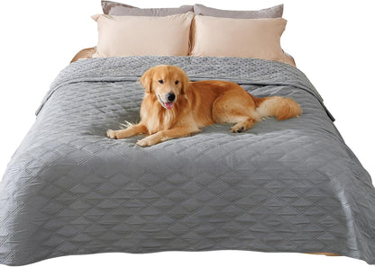 Waterproof Couch Cover for Dogs, Non-Slip Pet Sofa Protector | Non-slip waterproof couch cover scratch-resistant machine washable protects sofa bed, Grey, 30" x 70"