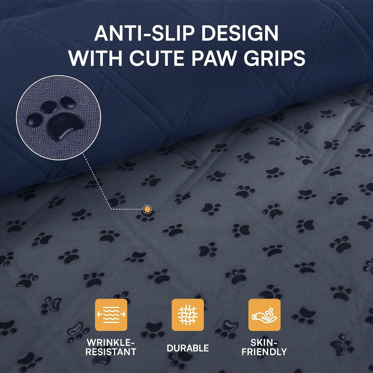 Waterproof Couch Cover for Dogs, Non-Slip Pet Sofa Protector | Non-slip waterproof couch cover scratch-resistant machine washable protects sofa bed, Grey, 30" x 70"