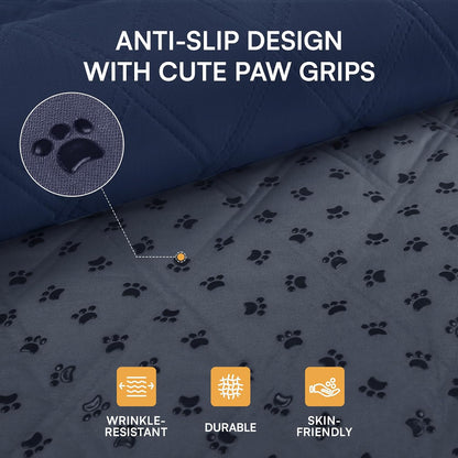 Waterproof Couch Cover for Dogs, Non-Slip Pet Sofa Protector | Non-slip waterproof couch cover scratch-resistant machine washable protects sofa bed, Grey, 30" x 70"