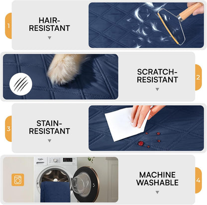 Waterproof Couch Cover for Dogs, Non-Slip Pet Sofa Protector | Non-slip waterproof couch cover scratch-resistant machine washable protects sofa bed, Grey, 30" x 70"