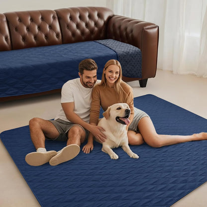 Waterproof Couch Cover for Dogs, Non-Slip Pet Sofa Protector | Non-slip waterproof couch cover scratch-resistant machine washable protects sofa bed, Grey, 30" x 70"