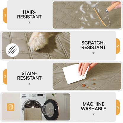 Waterproof Couch Cover for Dogs, Non-Slip Pet Sofa Protector | Non-slip waterproof couch cover scratch-resistant machine washable protects sofa bed, Grey, 30" x 70"