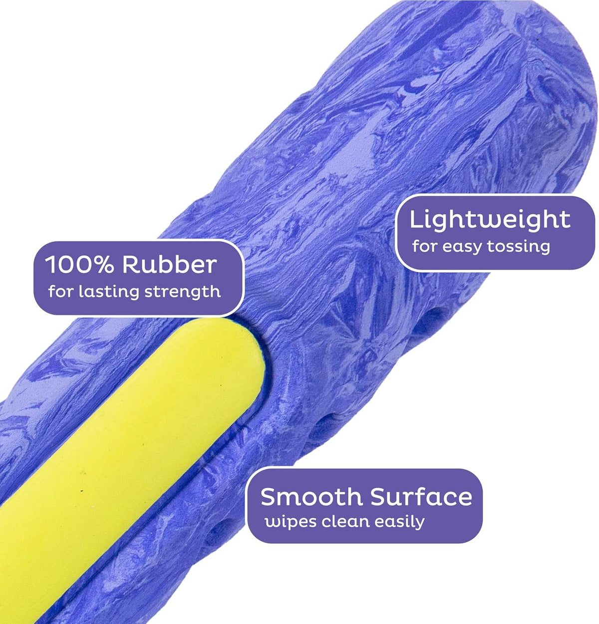 FlyFetch Disc Dog Toy, Aerodynamic for Fetch, Lightweight Foam & Durable Rubber, Floats in Water, All Breeds, 8.3"