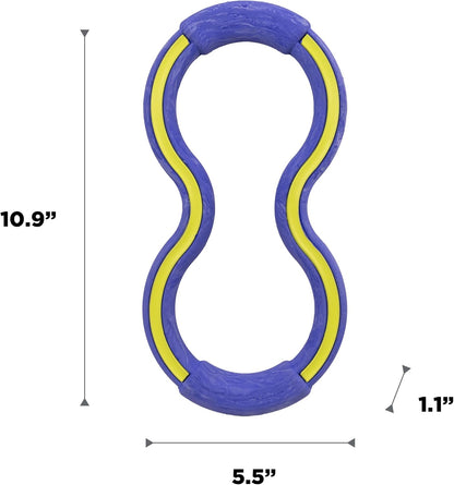 FlyFetch Disc Dog Toy, Aerodynamic for Fetch, Lightweight Foam & Durable Rubber, Floats in Water, All Breeds, 8.3"