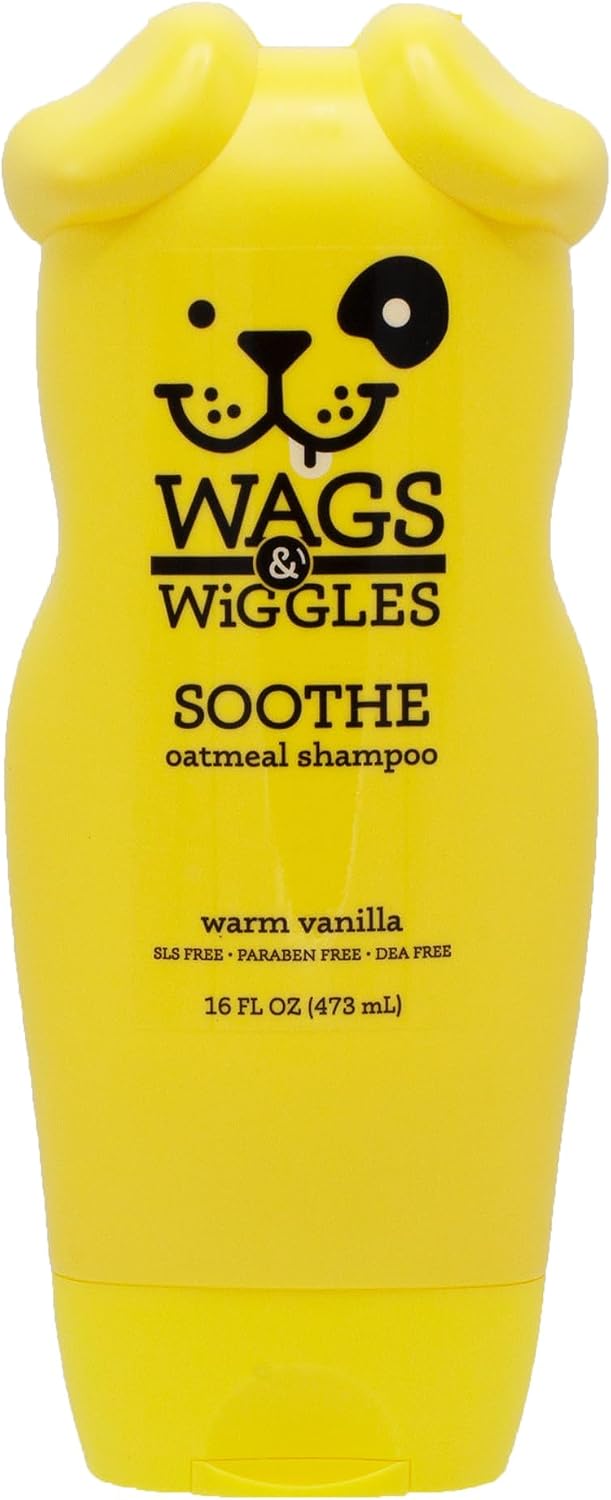 Soothe Oatmeal Dog Shampoo, Warm Vanilla, 16 Oz | pH-balanced colloidal oatmeal formula, for dry, itchy, or sensitive skin, SLS and paraben free daily