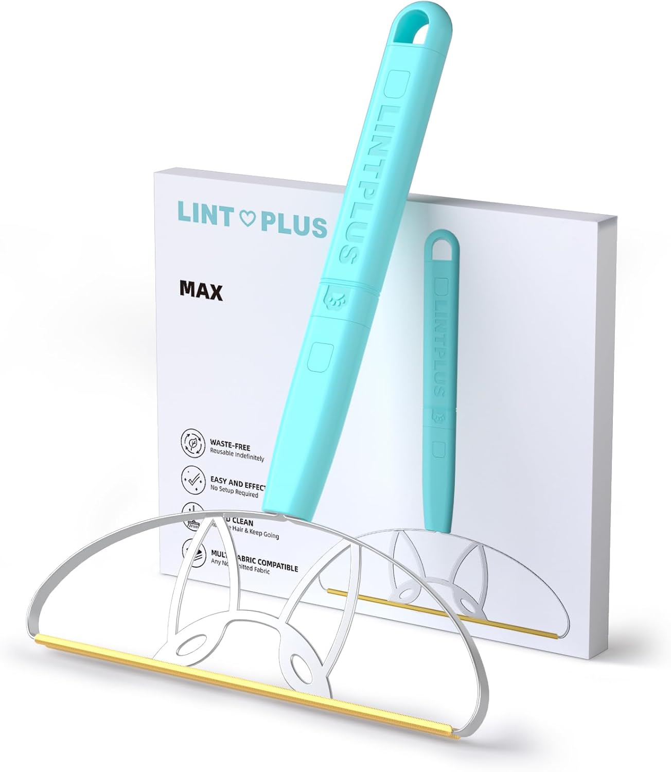 Flex MAX & Pro Pet Hair Remover Kit By LINTPLUS - Dog & Cat Hair Removal Tool for Furniture, Carpets, Rugs & Couches - Easy to Use, Reusable Carpet Scraper for Pet Hair