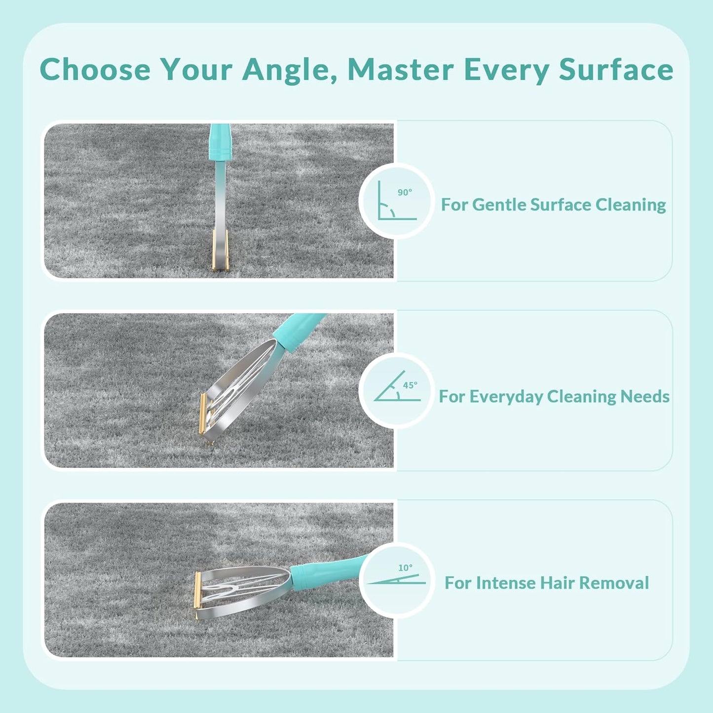 Flex MAX & Pro Pet Hair Remover Kit By LINTPLUS - Dog & Cat Hair Removal Tool for Furniture, Carpets, Rugs & Couches - Easy to Use, Reusable Carpet Scraper for Pet Hair