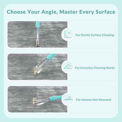 Flex MAX & Pro Pet Hair Remover Kit By LINTPLUS - Dog & Cat Hair Removal Tool for Furniture, Carpets, Rugs & Couches - Easy to Use, Reusable Carpet Scraper for Pet Hair